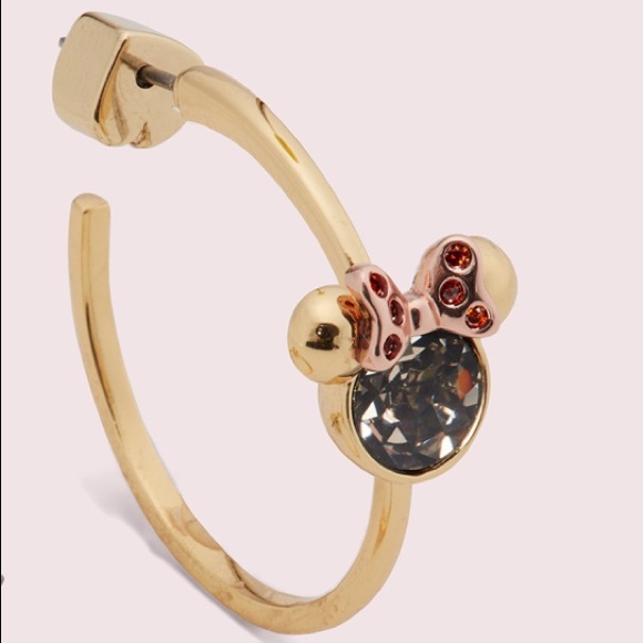 🆕 Kate Spade x Disney Minnie Mouse Hoop Earrings - Picture 2 of 6